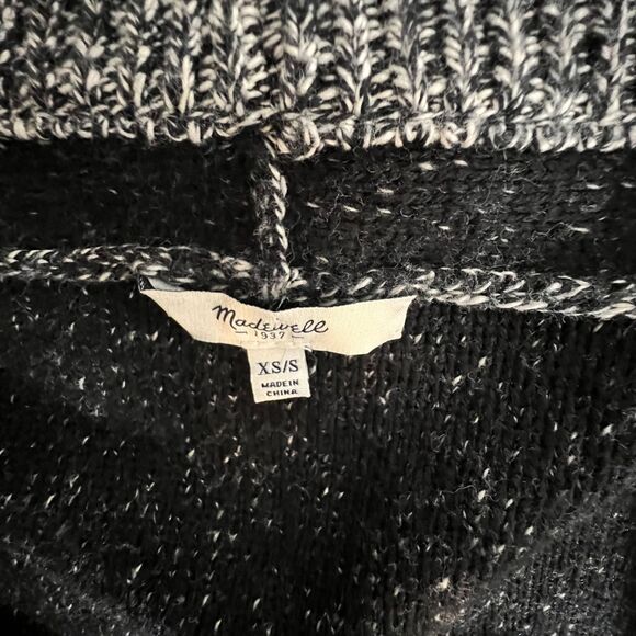 Madewell Womens Sweater All Angels Diamond Open Cardigan Sz S Grey Dolman Sleeve - Picture 4 of 9